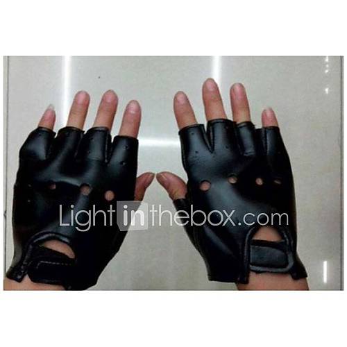 Mens Hip Hop Rivet Punk Half Gloves