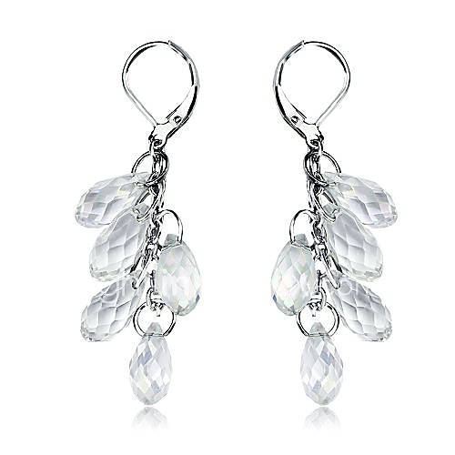 Ginasy Drop Shaped Glass Bead Earring