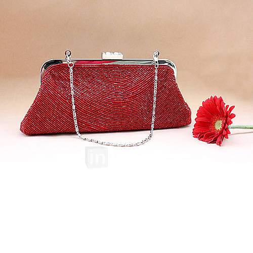 Freya WomenS Fashion Exquisite Beeded Purses(Red)