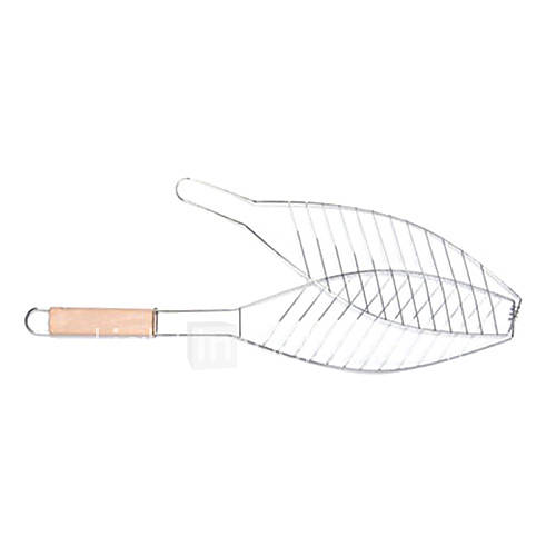 Small Stainless Steel Fish Grill, W8cm x L58cm x H1cm