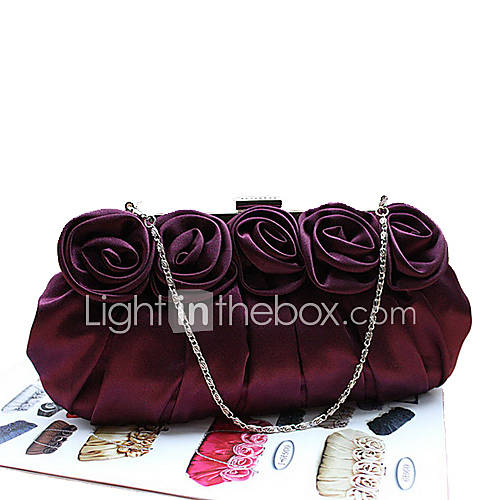 Kaunis WomenS Fashion Delicate Satin Bag(Purple)