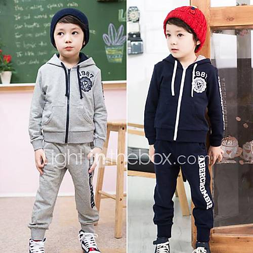 Boys Hoodie Collar 1987 Two Pieces Clothing Set