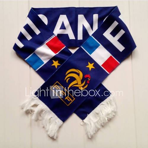 France 2014 World Cup Soccer Fans Cotton Scarf