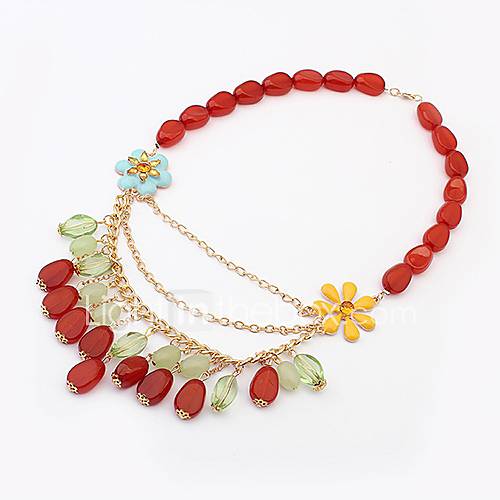 Shadela Vintage Orange Fashion Necklace CX136