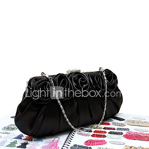 Kaunis WomenS Fashion Delicate Satin Bag(Black)