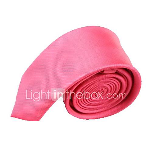 Mens Solid Colour Fashion Watermelon Wedding Narrow Microfibre Necktie