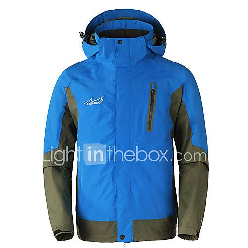 Lesndes Mens Detachable Warmkeeping Waterproof Jacket