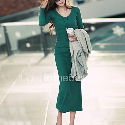 Zhulifang Womens Casual Solid Color Dress