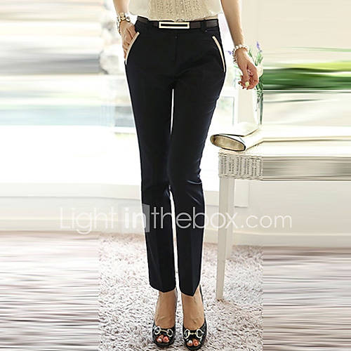 Loongzy Womens Thin Leisure Harem Solid Color Black Pants