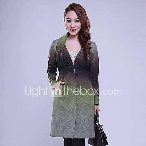 Cerel V Neck Fashion Ombre Slim Dress