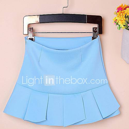 Womens Pure Color Restoring Ancient Ways is Posed Skirt
