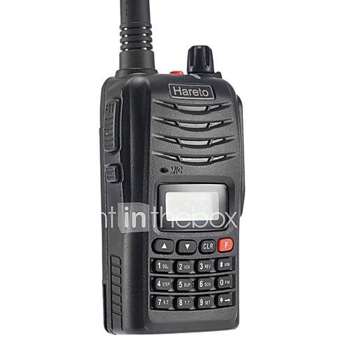 Hareto H 5118 Professional FM Transceiver 199 Channel Walkie Talkie (Black)