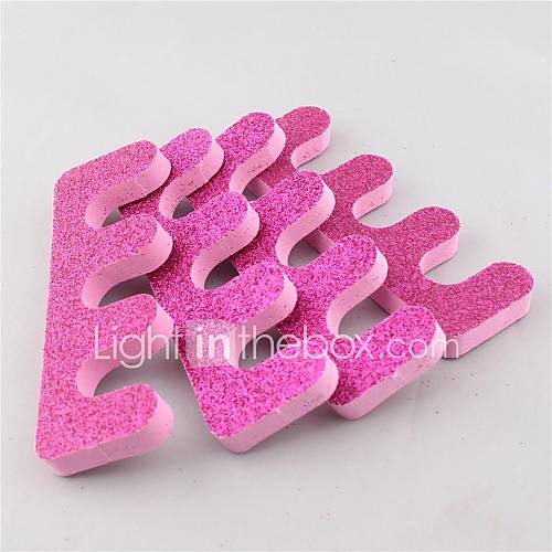 2 Pieces Rose Red Sponge Toe Seperator