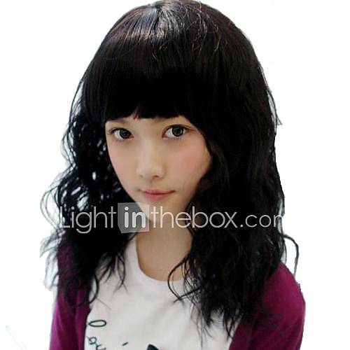 Capless Long Wavy Synthetic Average Full Bang Stylish Wigs 4 Colors Available