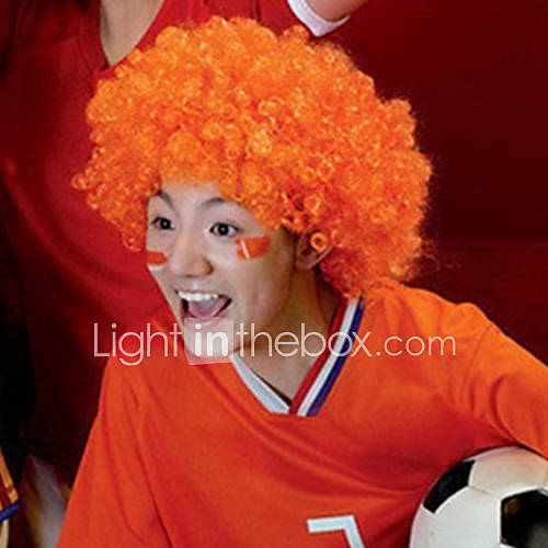 Black Afro Wig Fans Bulkness Cosplay Christmas Halloween Wig Orange Wig 1pc/lot