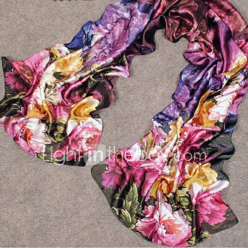 Womens Oil Painting Beach Bags Long Scarf