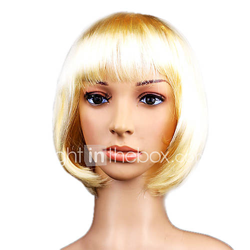 Masquerade Synthetic Wig Bob Haircut(Blonde)