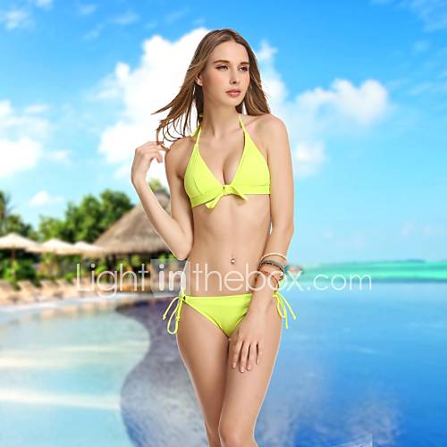 VBM Brand Womens Fluorescent Fashion Diamond Crystal Bandeau Bikini Swimwear Swiming Suits Biquini