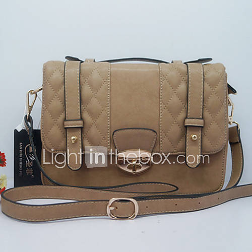 HONGQIU Womens Graceful Casual Satchel Bag(Khaki)