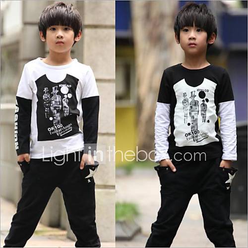 Boys Korean Long Sleeve Sports Suits