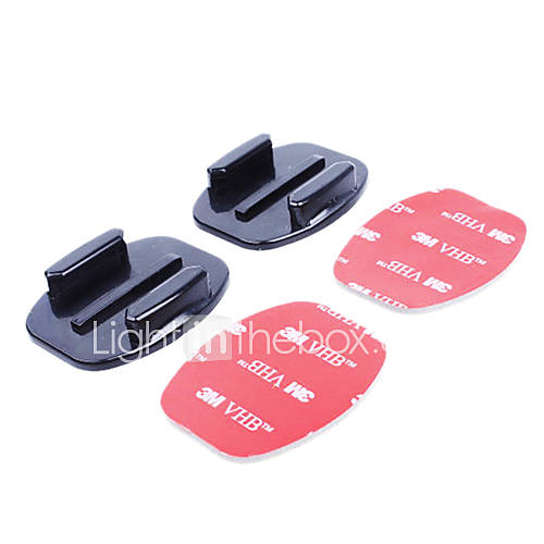 2X Flat Mount 3M VHB Adhesive Sticky for Gopro Hero 3/3/2/1