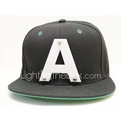 Unisex Crystal Alphabet Bassball Cap