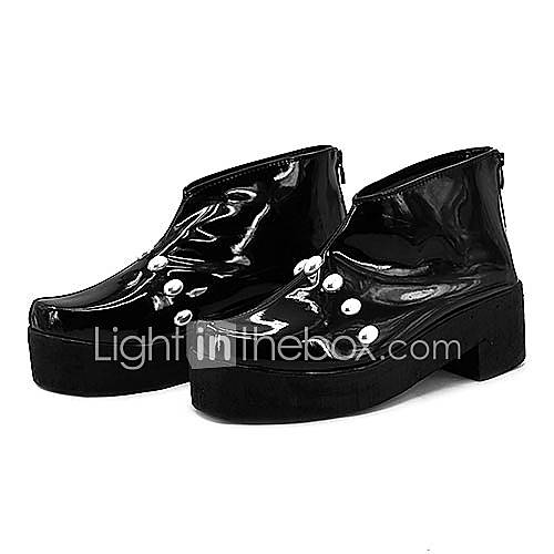 One Piece Brook Black PU Leather Cosplay Pantshoes