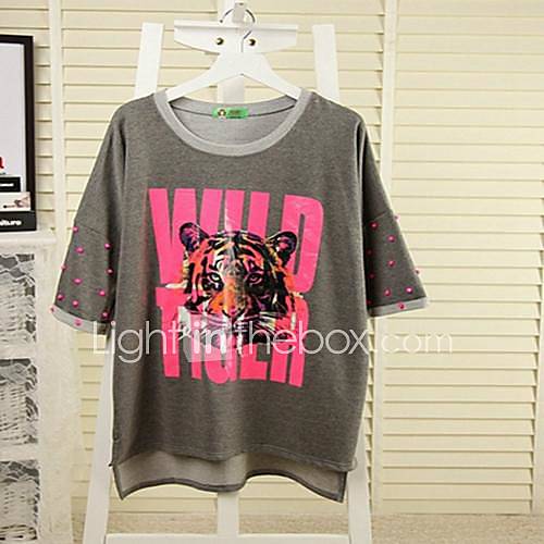 Womens Korean Fashion Bat Sleeve T Shirt