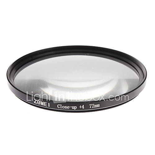 ZOMEI Camera Professional Optical Filters Dight High Definition Close up4 Filter (72mm)