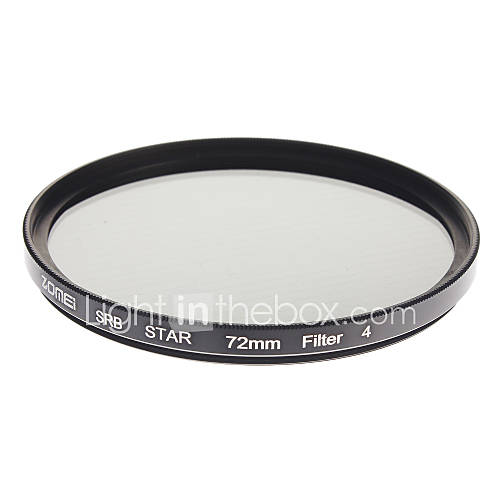 ZOMEI Camera Professional Optical Frame Star4 Filter (72mm)