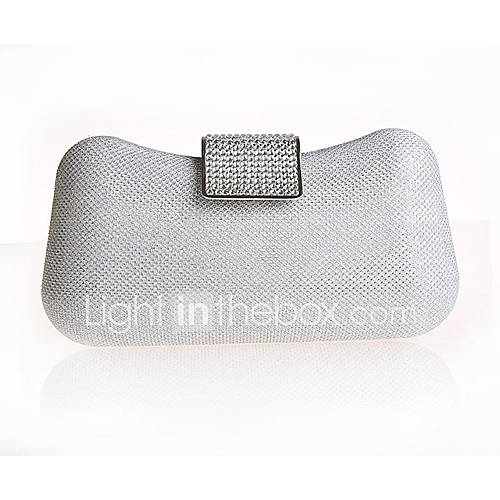 Jiminy Womens Top Grade Sequins Evening Clutch Bag(Silver)