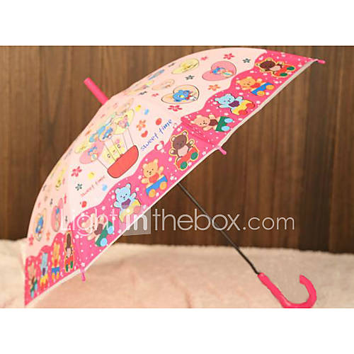 Childrens Transparent Cartoon Umbrella