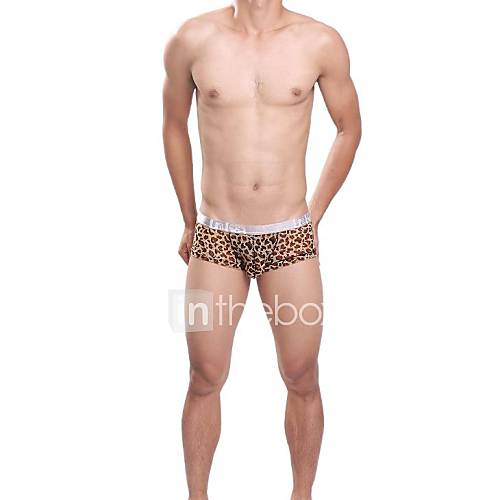 Mens Sexy Leopord Print Low Waist Briefs