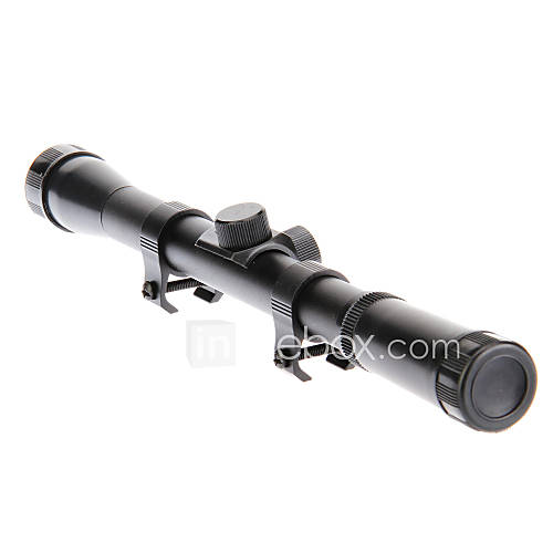 Tactical Basic 4x20 Hunting Rifle Scope Sight with Free Mounts Outdoor Riflescope Rail Optical Aim