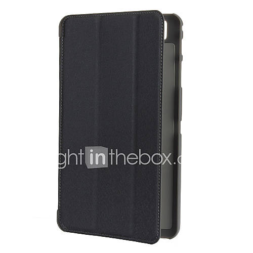 Silk Pattern PU Leather Full Body Case with Stands for Samsung T320 (Gray)