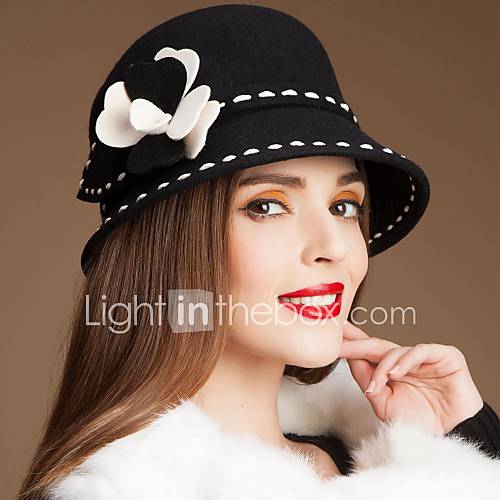 Gorgeous Wool Women Party/Outdoor/Casual Hat With Floral(More Colors)