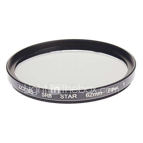 ZOMEI Camera Professional Optical Frame Star6 Filter (62mm)