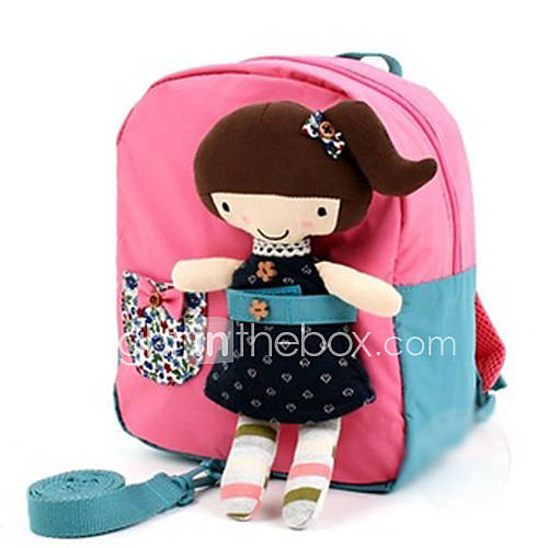 Childrens Cute Dot Ragdoll Schoolbag Safety Harness Backpack