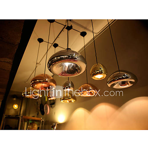 Pendant, 1 Light, Creative Iron Glass Coating