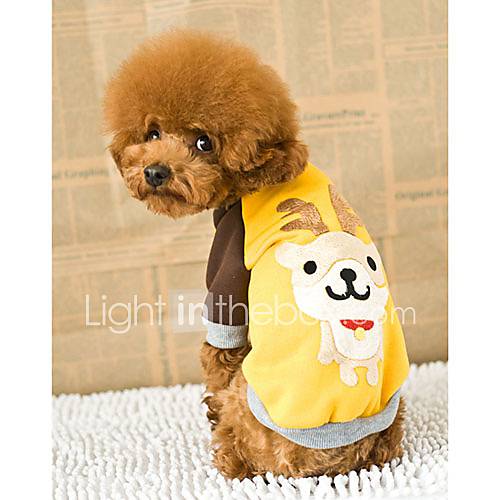 Petary Pets Cute Deer Pattern Cotton Mesh T Shirt For Dog