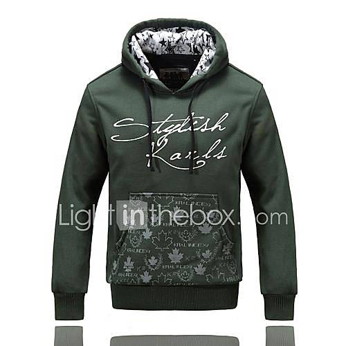 Mens Leisure Sets Printing Hooded Fleece