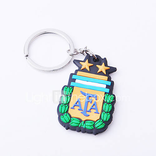 Argentine National Emblem Rubber Key Buckle