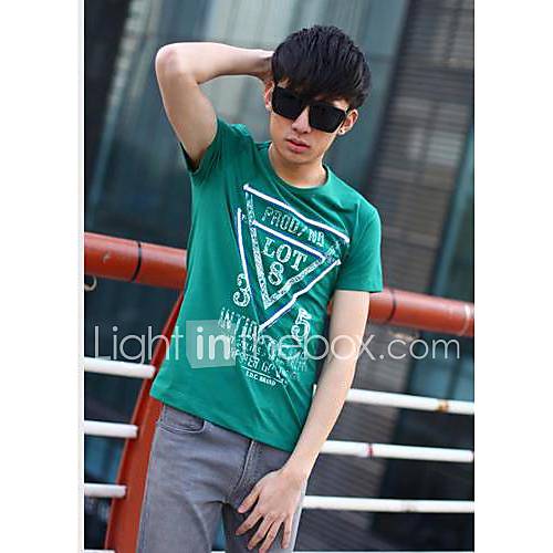 Mens New Neck Slim Short Sleeve Leisure Top