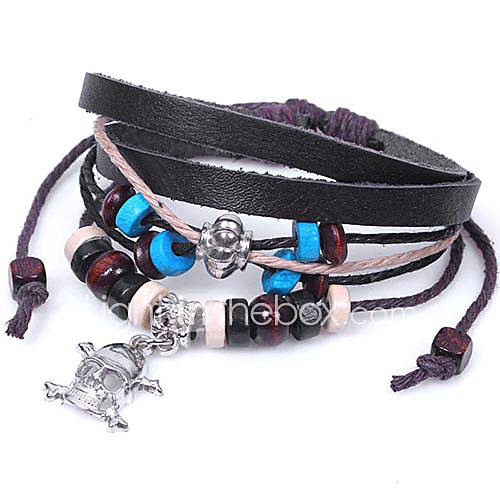 Shining Infinity Style Vintage Pirates Of The Caribbean Skull Punk Bracelet (Screen Color)