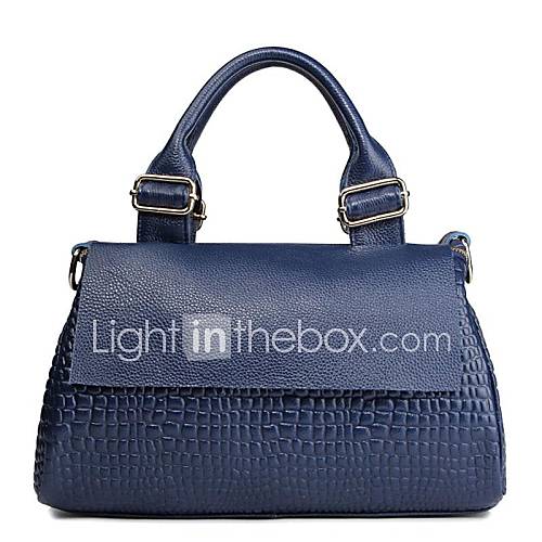 Womens Simple Classic Genuine Leather Bargain Price Valentina Handbags Linning Color on Random