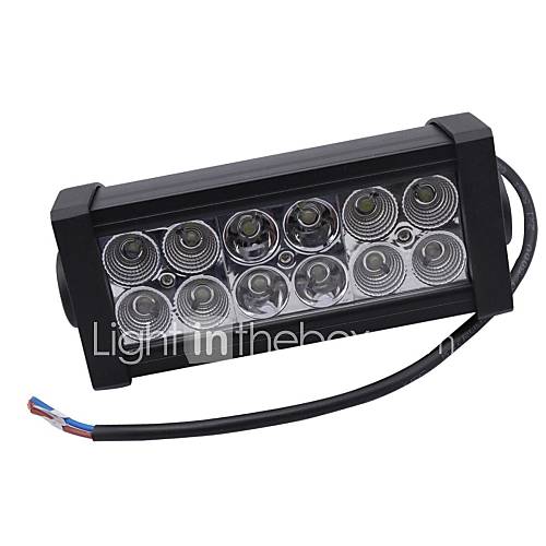 36W Mixing light 6000K 12 Epistar LED work light Bar DIY used in Car/Boat/Auto headlight