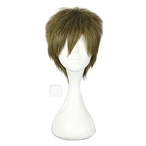 Harajuku Style Cosplay Synthetic Wig Free Tachibana Makoto Short Straight Wig(Brown)