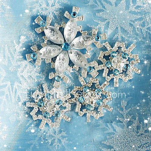 Frozen Snow Queen Elsa Crystal Snowflakes Cosplay Headdress (4 pieces)