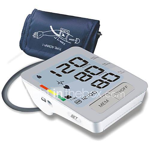 Upper Arm Blood Pressure Monitor (0~280mmHg, ±3mmHg, 4xAA Battery)