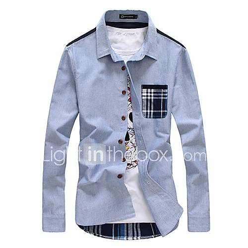 Mens Lapel Multi Button Shirt